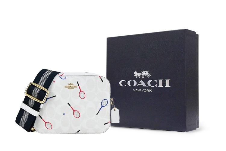 Сумка женская COACH Camera Leather Camera Bag белая
