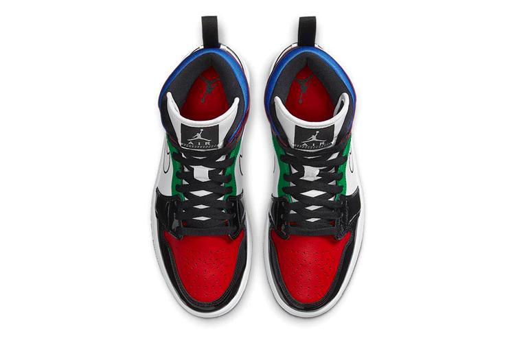 Кеды женские Air Jordan 1 Mid SE черные, 38 EU