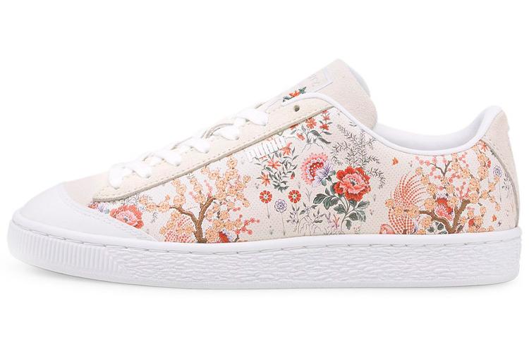 Спортивные кеды женские PUMA Basket Liberty Floral, белые