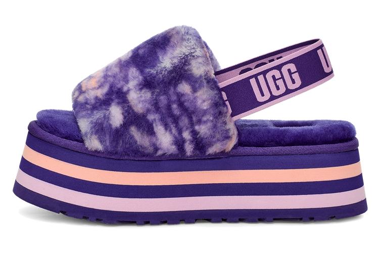 Сандалии женские UGG Disco Marble Slide фиолетовые