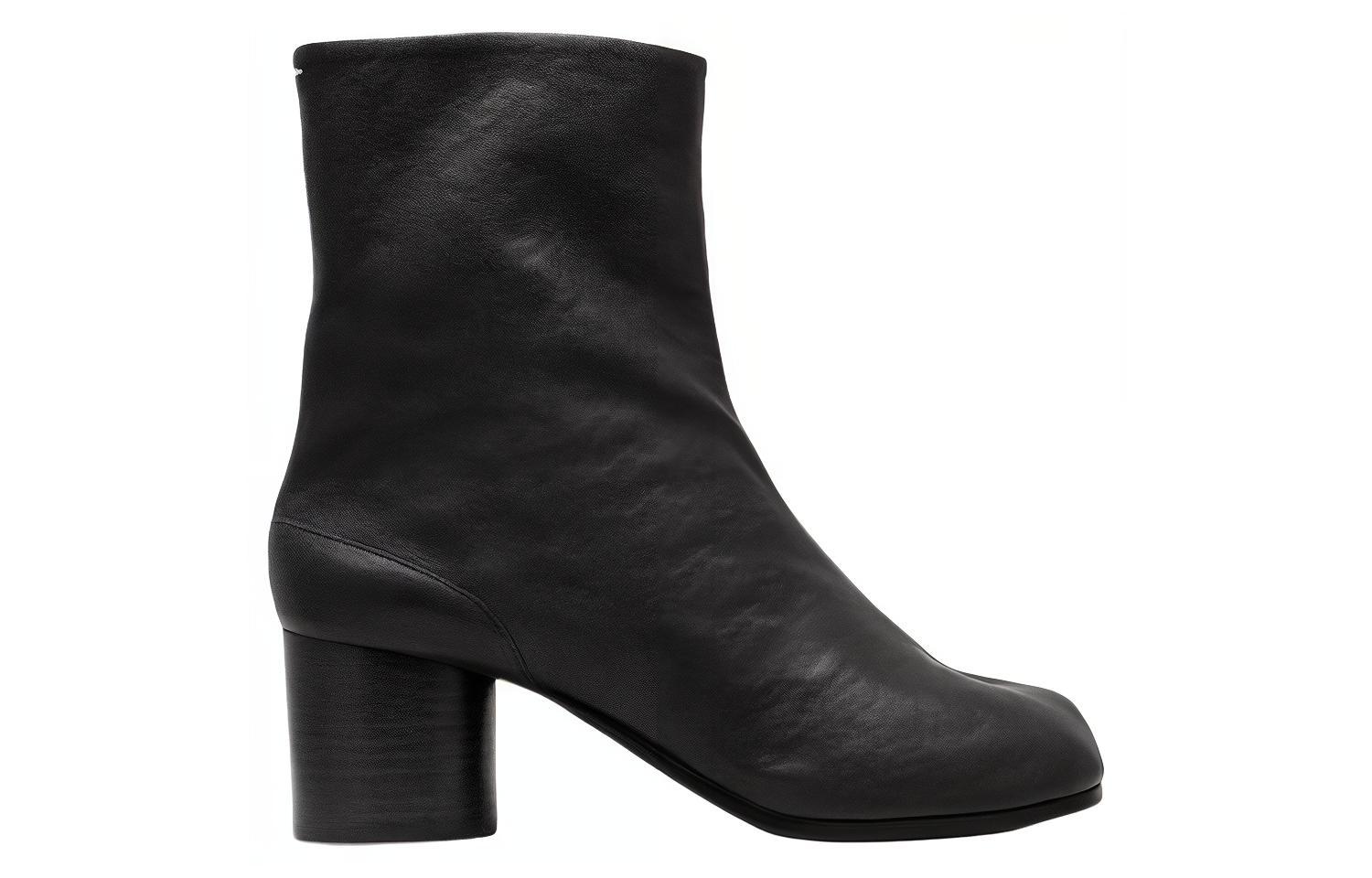 Ботильоны женские Maison Margiela Tabi Toe черные, 41 EU