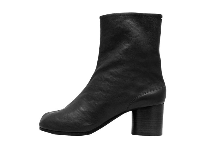Ботильоны женские Maison Margiela Tabi Toe черные, 41 EU