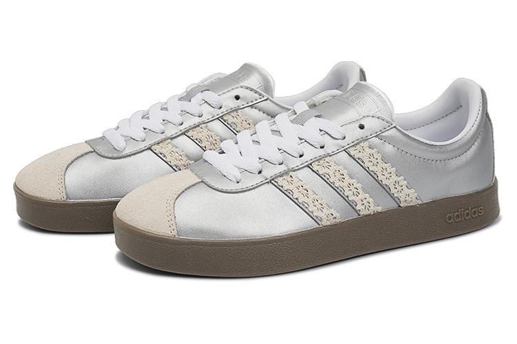 Спортивные кеды женские Adidas Neo VL Court серебристые, 39 1/3 EU