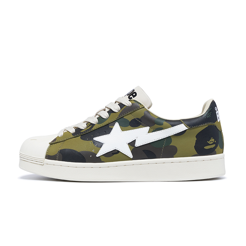Спортивные кеды мужские BAPE Skull Sta 1st Camo Green, 44 EU