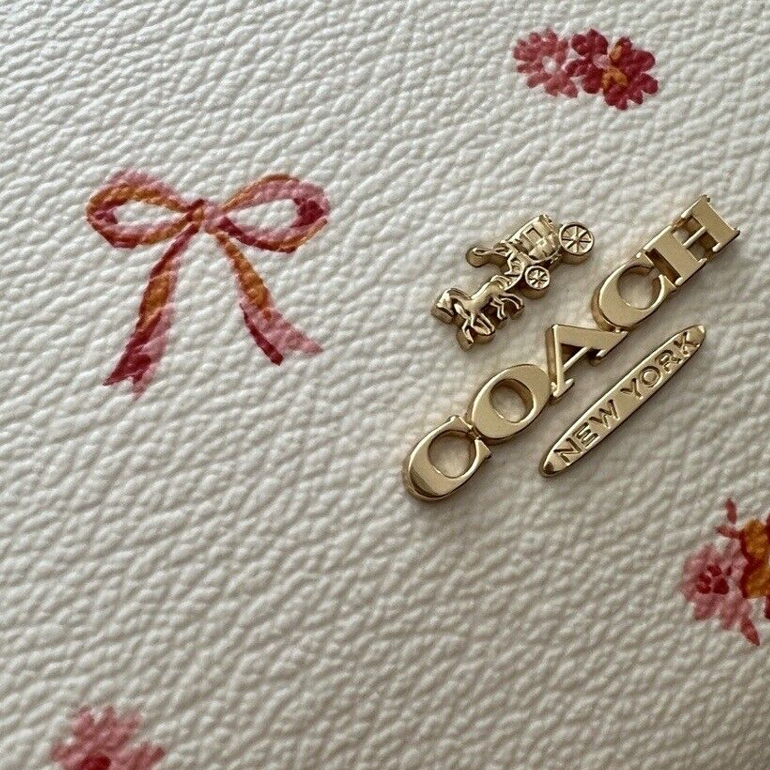 Сумка женская COACH Payton Canvas With Leather Crescent Bag Chalk & Burgundy Multicolor, Basic Set (Bag+Dust Bag) EU