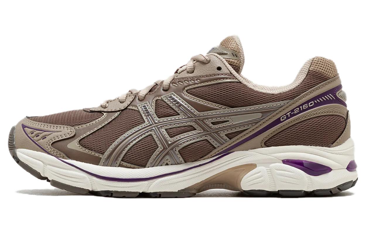 Кроссовки унисекс ASICS GT 2160 темно-бежево-фиолетовые, 37.5 EU
