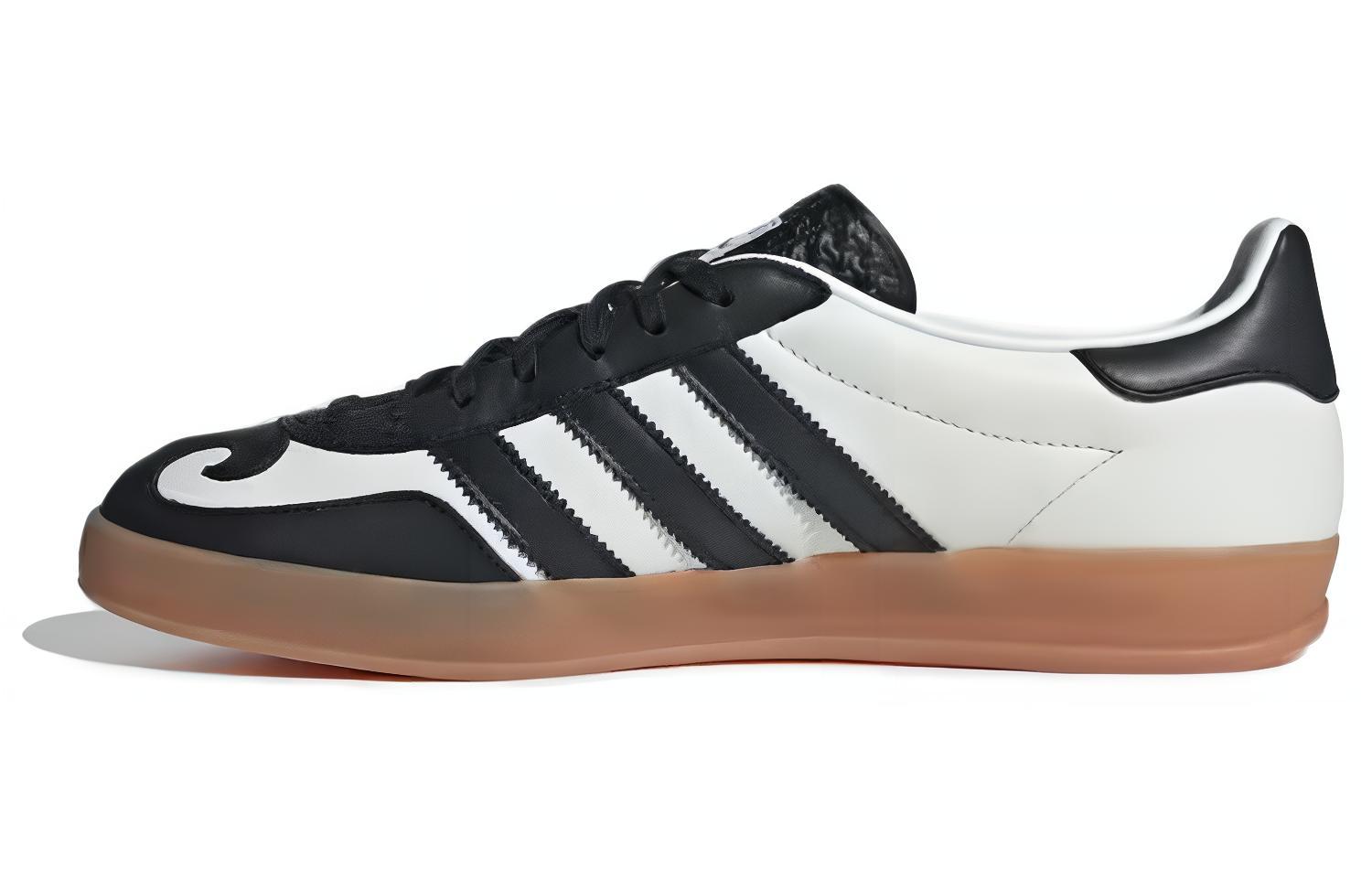 Кеды унисекс Adidas Gazelle Indoor белые, черные