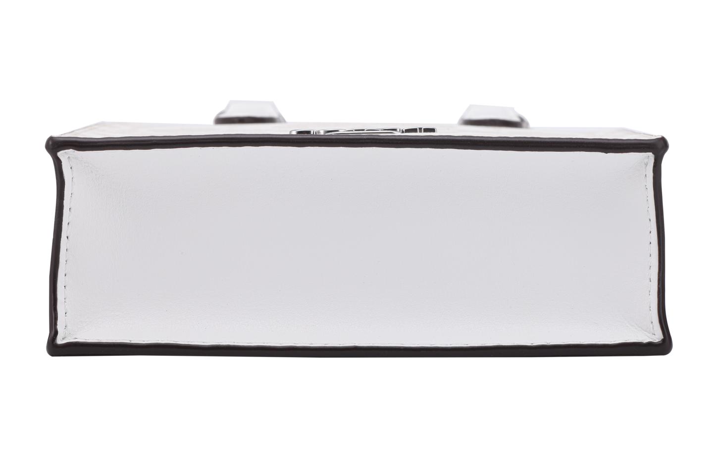 Сумка женская COACH Canvas With Leather Mini белая, Gift Box Set (Basic Set+Yellow Box) EU