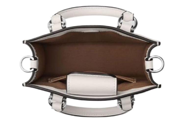 Сумка женская COACH Canvas With Leather Mini белая, Gift Box Set (Basic Set+Yellow Box) EU