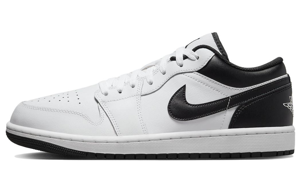 Кроссовки мужские Air Jordan 1 Low винтажные белые, черные, 43 EU