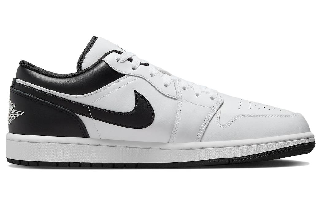 Кроссовки мужские Air Jordan 1 Low винтажные белые, черные, 43 EU