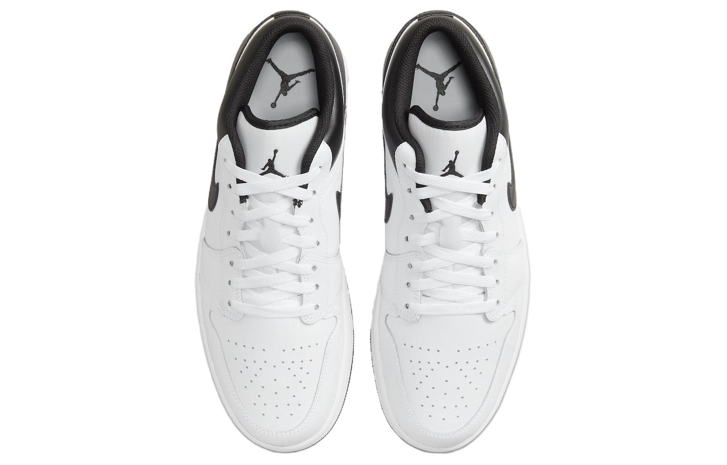 Кроссовки мужские Air Jordan 1 Low винтажные белые, черные, 43 EU