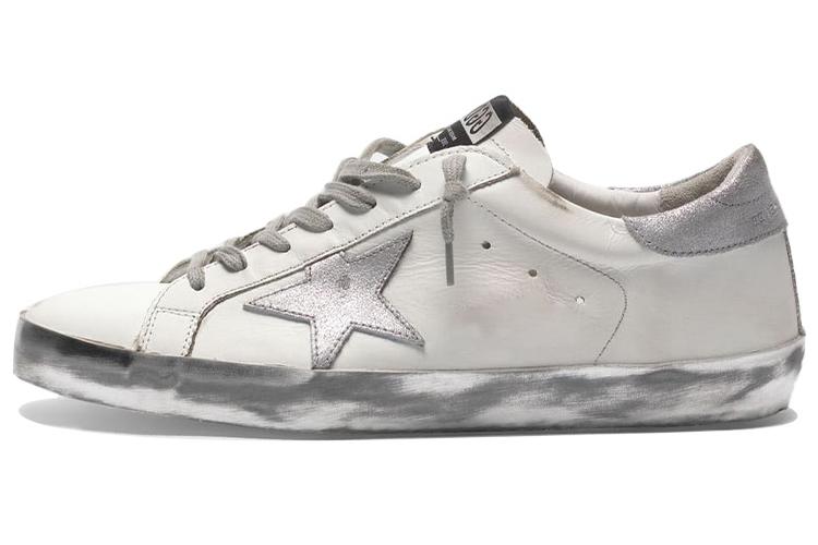 Кроссовки мужские Golden Goose Super Star Low Top серебристые, 44 EU