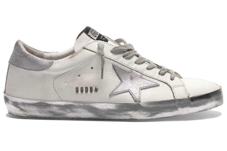 Кроссовки мужские Golden Goose Super Star Low Top серебристые, 44 EU