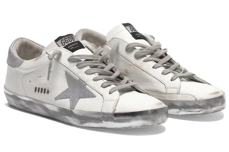 Кроссовки мужские Golden Goose Super Star Low Top серебристые, 44 EU