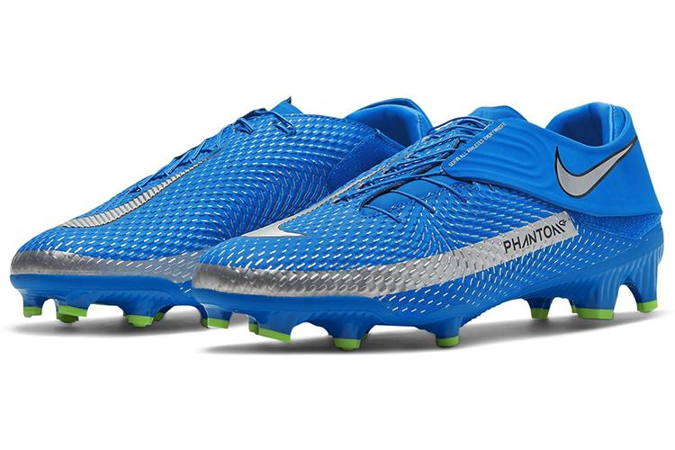 Футбольные бутсы мужские Nike Phantom GT Academy FlyEase голубые, 39 EU