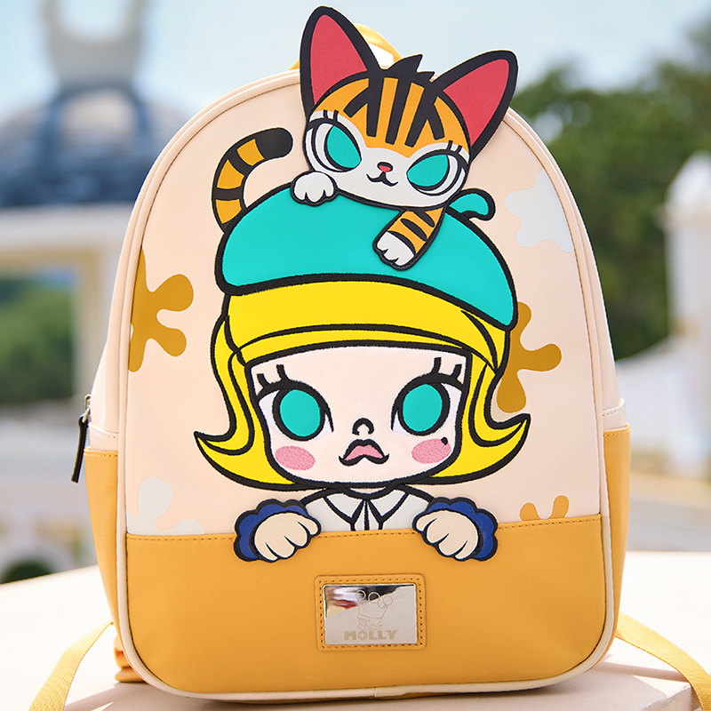 Рюкзак унисекс POP MART PPMT-2309-0106 желтый-персиковый