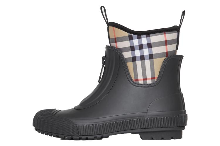 Резиновые полусапоги женские Burberry Vintage черные, 37 EU