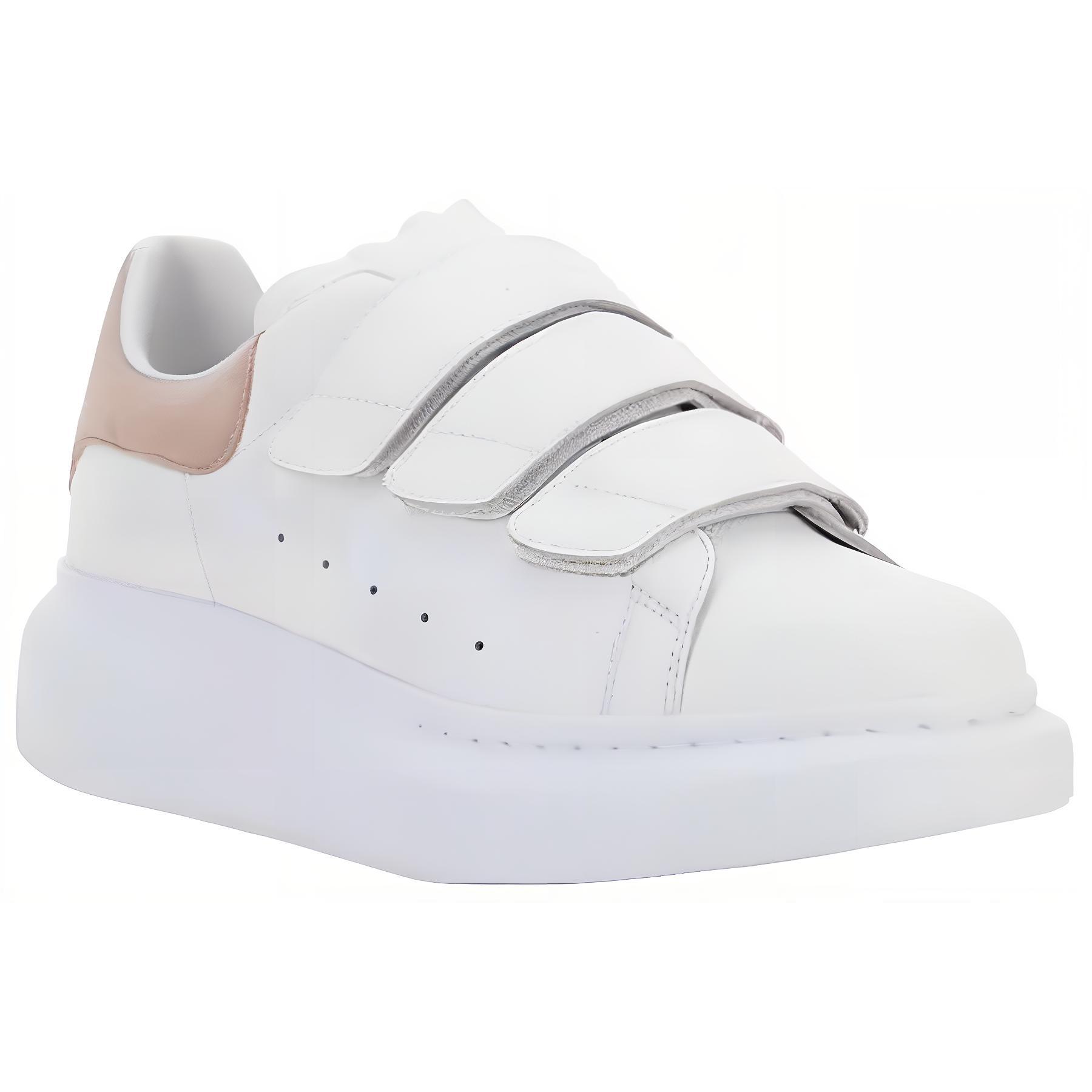 Кеды женские Alexander McQueen Oversized Triple Strap Sneaker белые, 38 EU