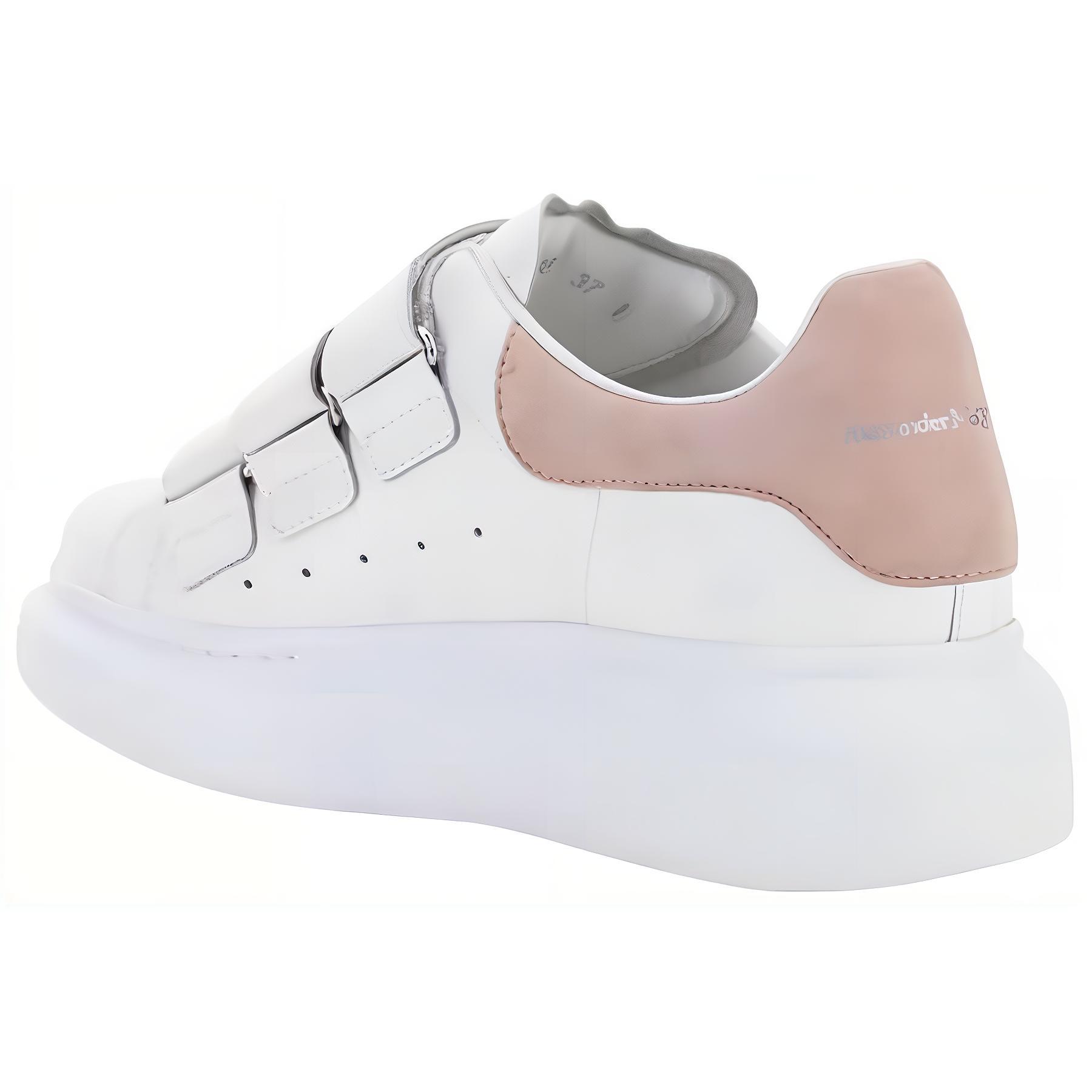 Кеды женские Alexander McQueen Oversized Triple Strap Sneaker белые, 38 EU