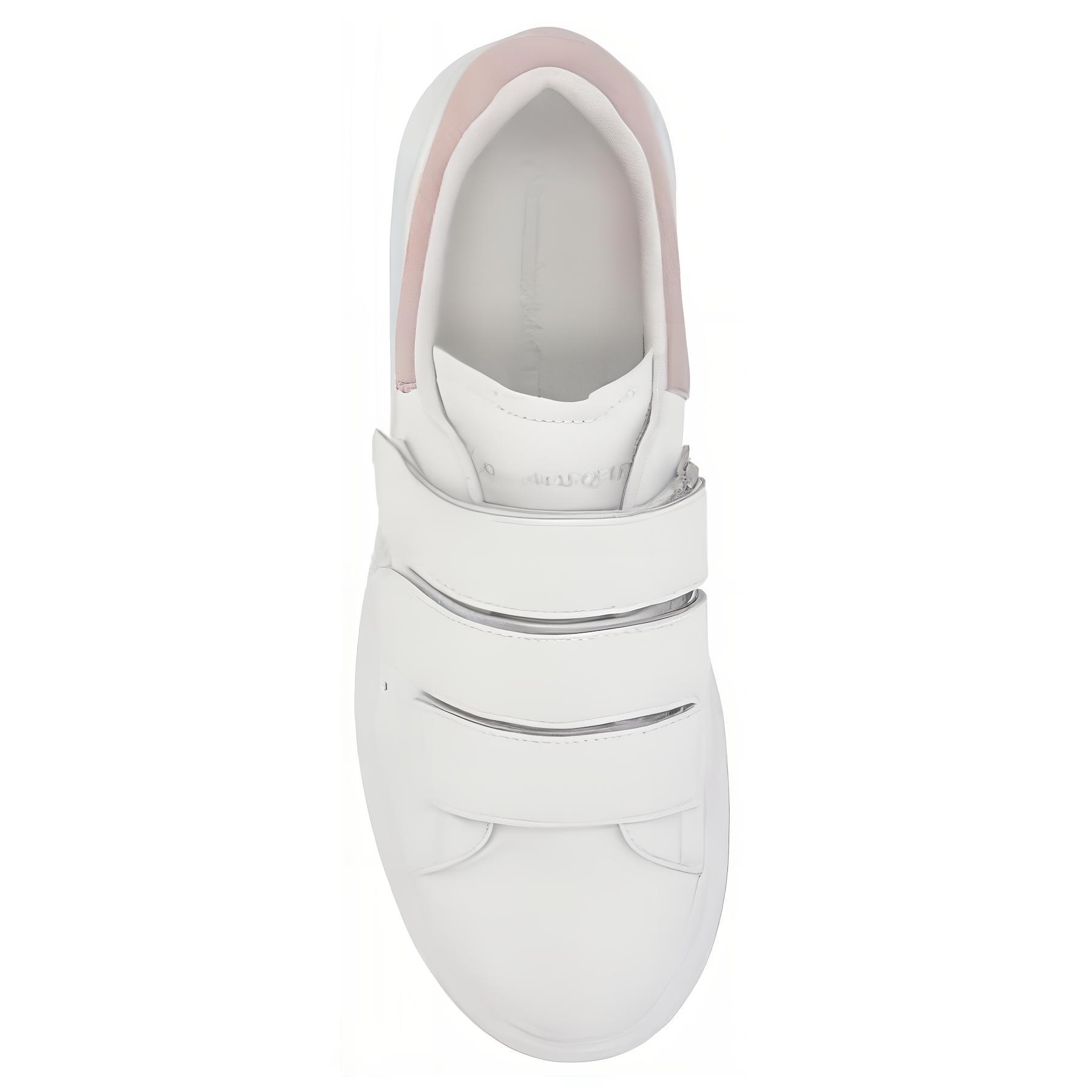 Кеды женские Alexander McQueen Oversized Triple Strap Sneaker белые, 38 EU