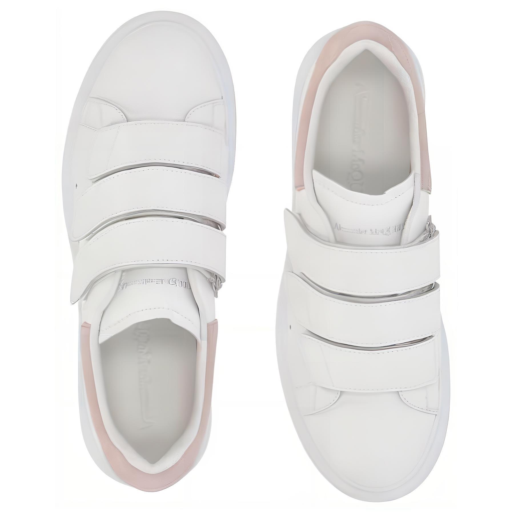 Кеды женские Alexander McQueen Oversized Triple Strap Sneaker белые, 38 EU