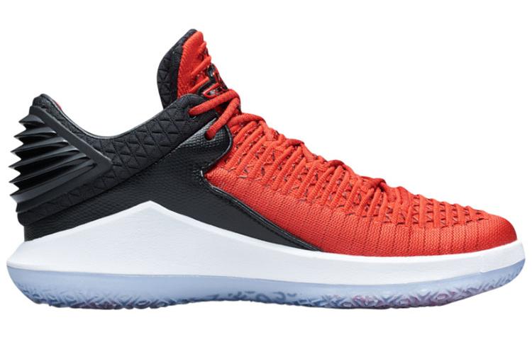 Кроссовки мужские Jordan XXXII Low Chicago Win Like 96 красные-черные, 42 EU