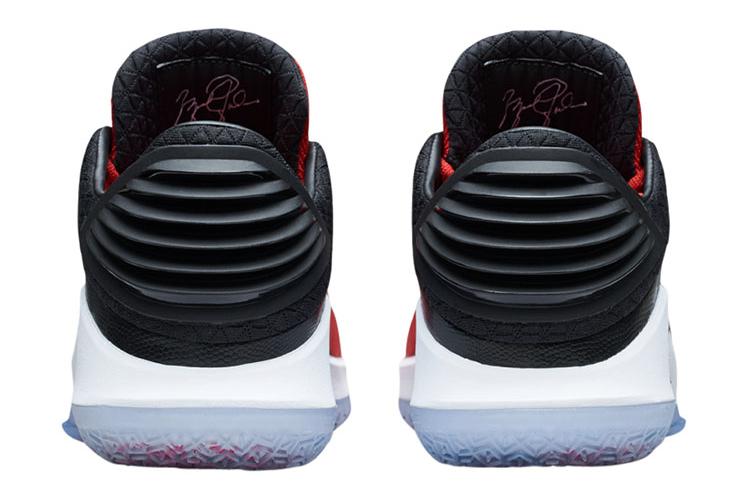 Кроссовки мужские Jordan XXXII Low Chicago Win Like 96 красные-черные, 42 EU