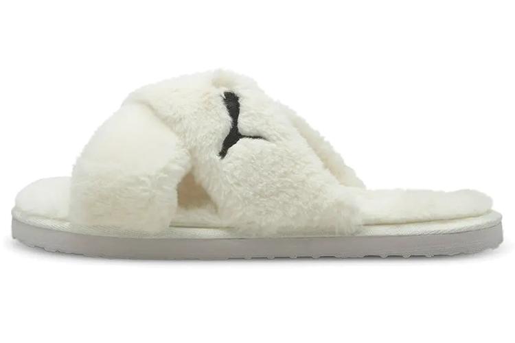 Тапочки женские PUMA Fluff X Strap Slide белые