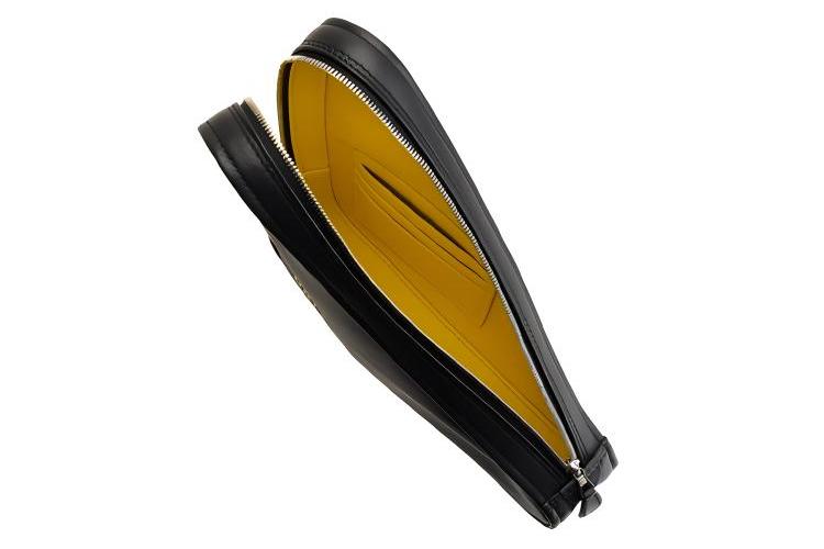 Клатч женский Balenciaga 476976C8K02-1060 черный, желтый