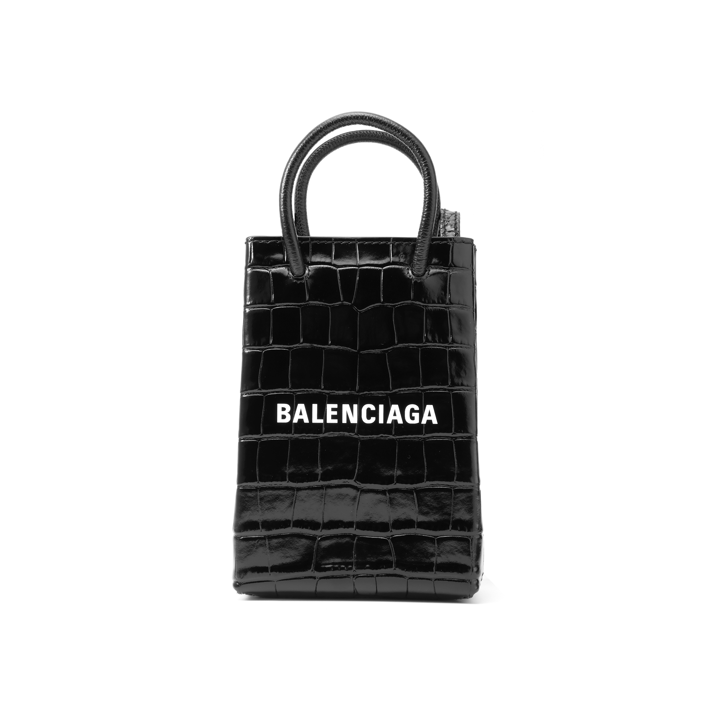 Сумка Balenciaga 5938261U61N1090 черная-белая