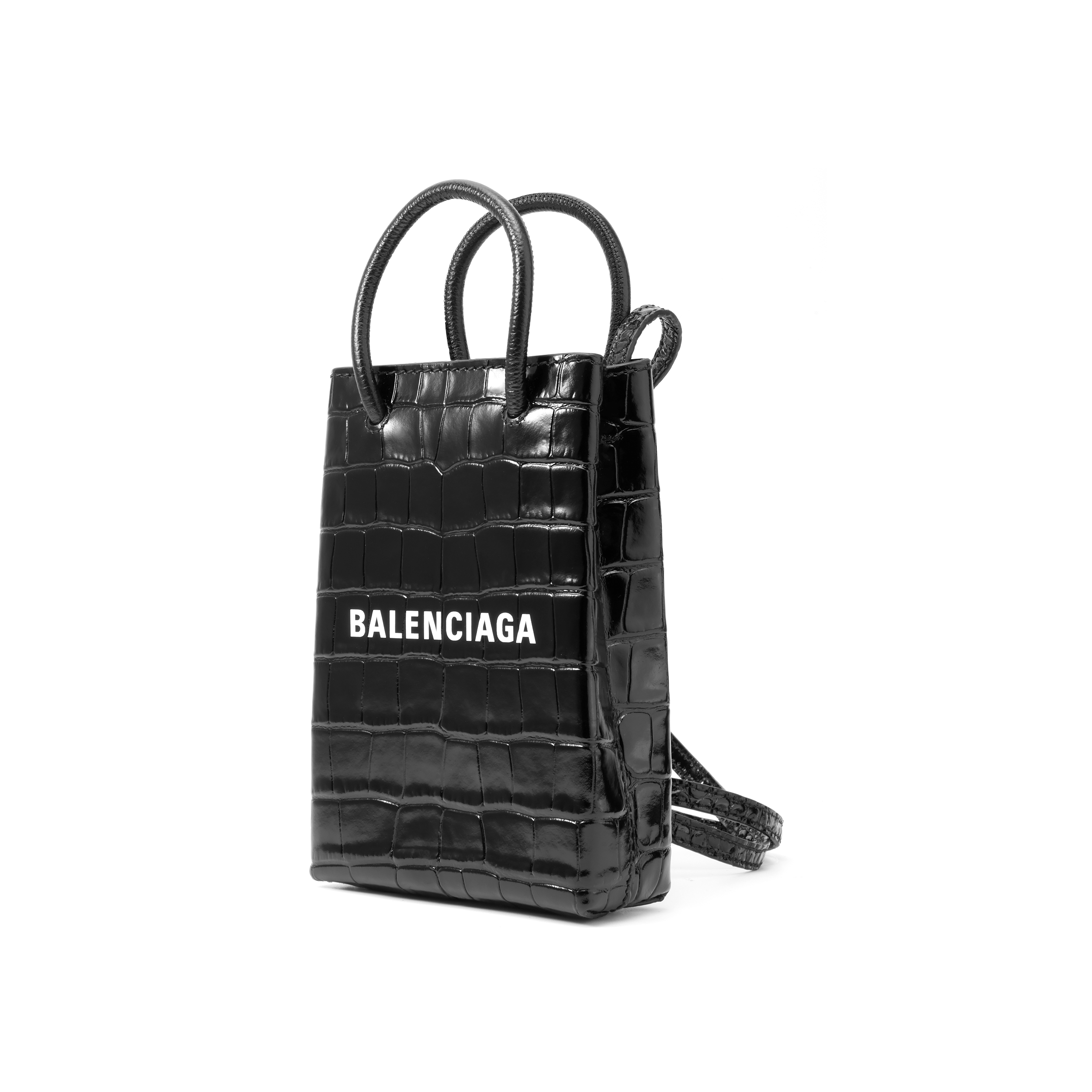 Сумка Balenciaga 5938261U61N1090 черная-белая