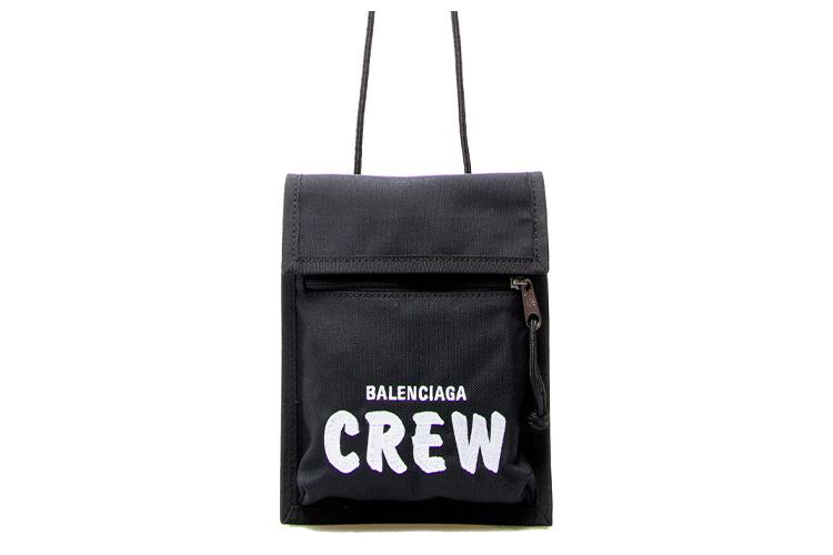 Мужская сумка Balenciaga CREW черно-белая