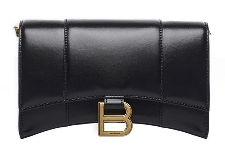 Женская сумка Balenciaga Hourglass Mini Bag черная