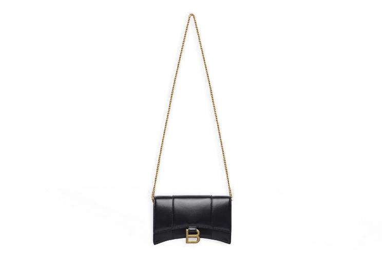 Женская сумка Balenciaga Hourglass Mini Bag черная