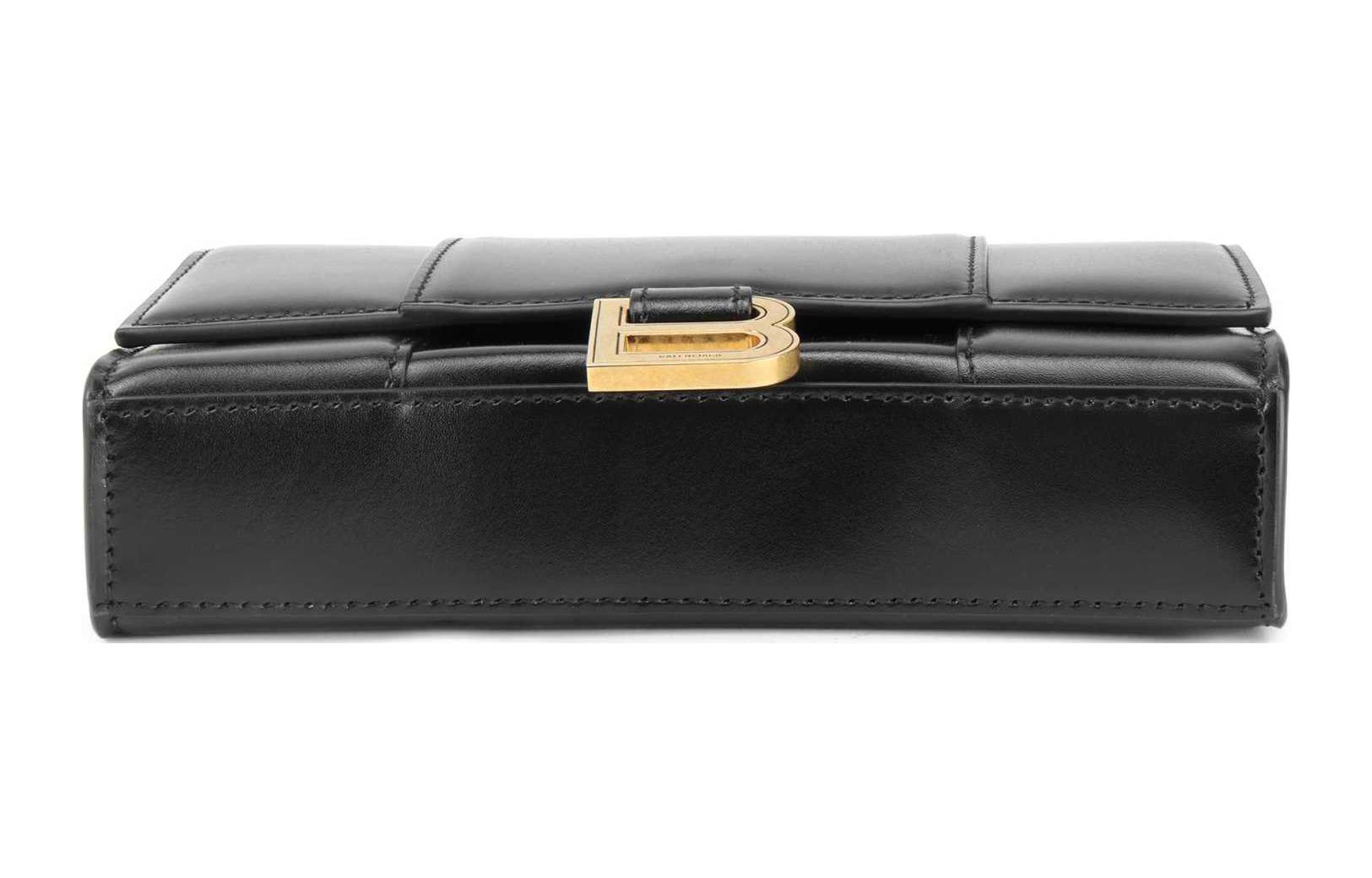 Женская сумка Balenciaga Hourglass Mini Bag черная