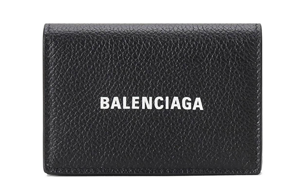 Мужской кошелек Balenciaga Cash Cow черный/белый