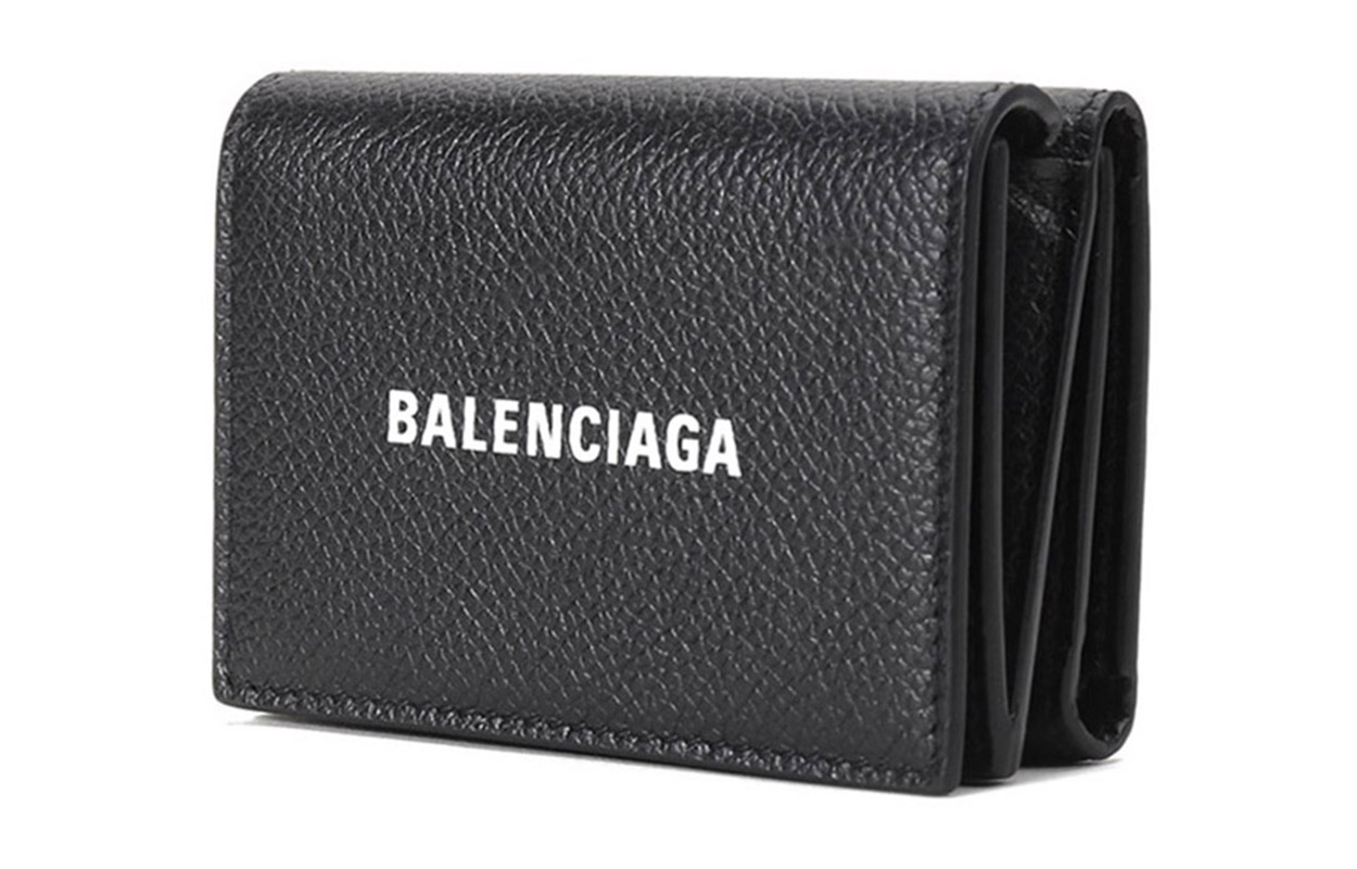 Мужской кошелек Balenciaga Cash Cow черный/белый
