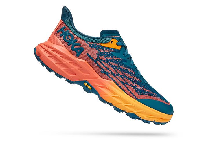 Беговые кроссовки женские HOKA ONE ONE Speedgoat 5 синий коралловый, 38.5 EU
