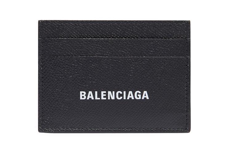 Кредитница мужская Balenciaga Cash Cow Leather черная