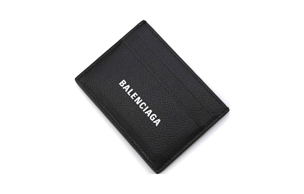 Кредитница мужская Balenciaga Cash Cow Leather черная