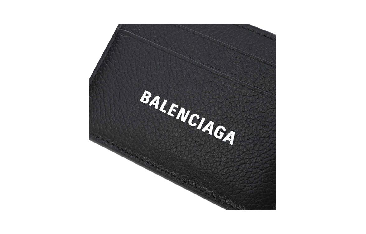 Кредитница мужская Balenciaga Cash Cow Leather черная