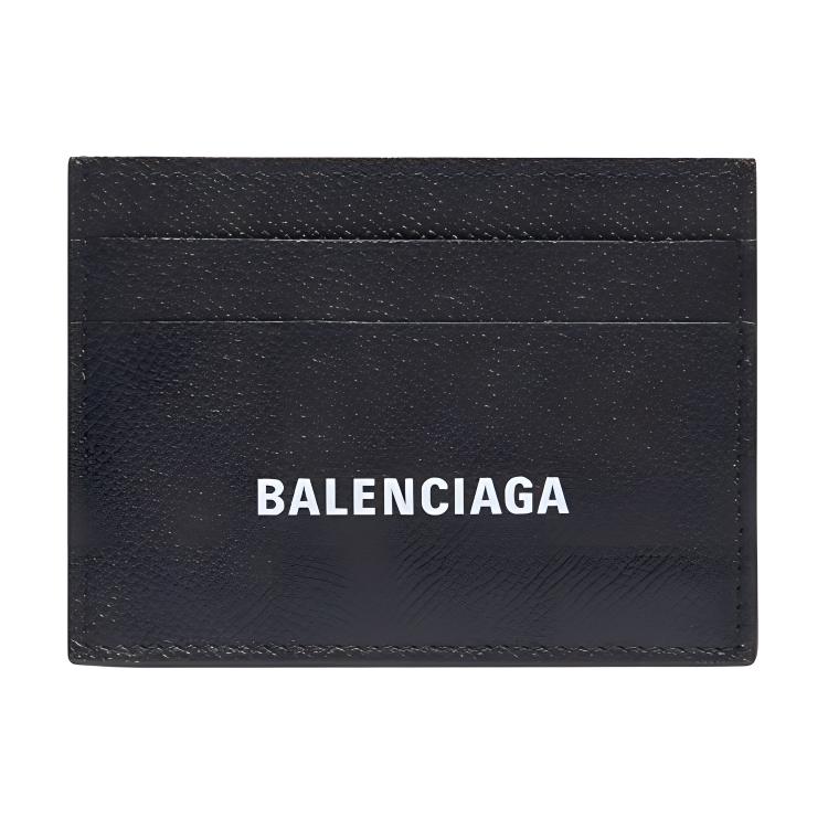 Кредитница мужская Balenciaga Cash Cow Leather черная