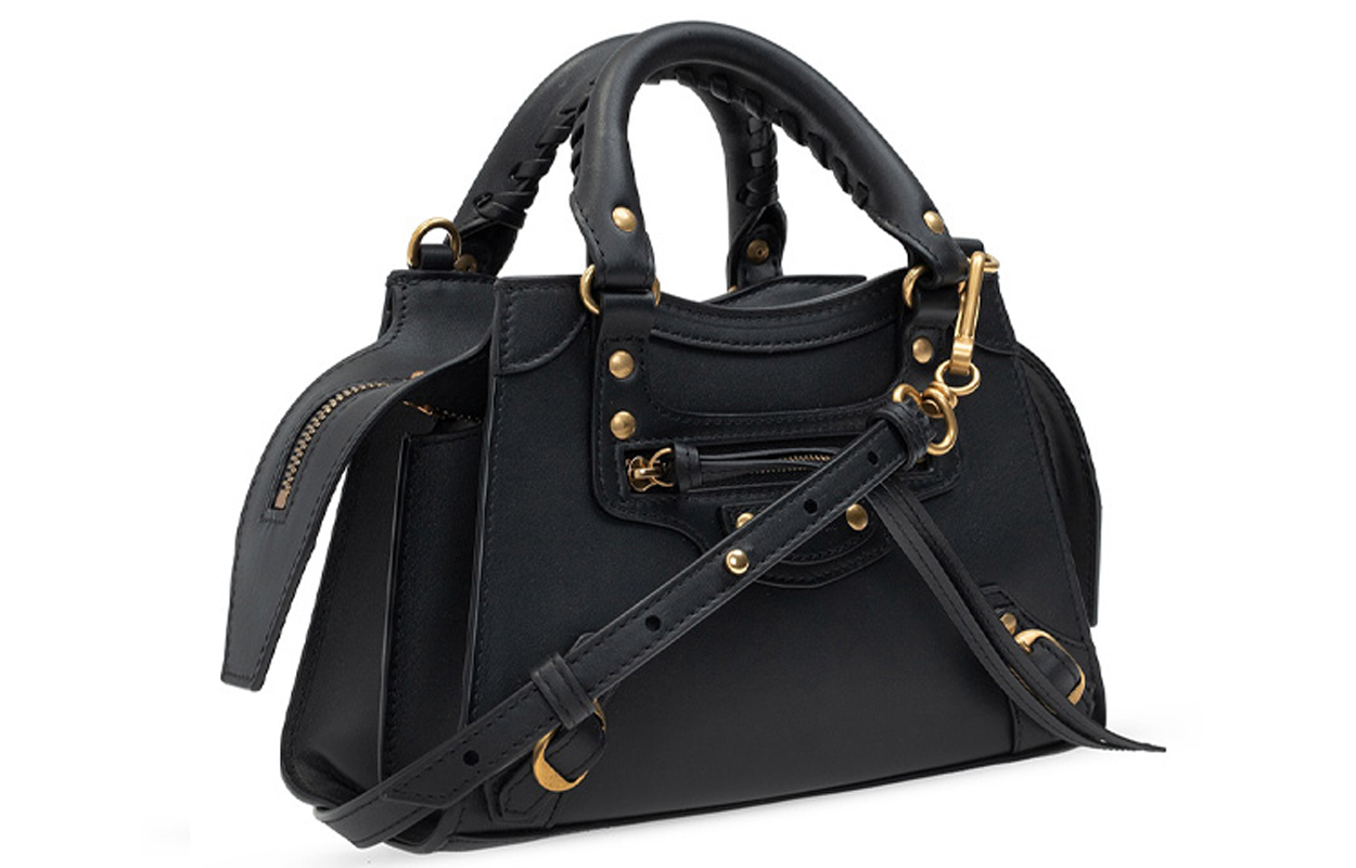 Сумка женская Balenciaga Calfskin Clutch Bag Over The Shoulder Mini черная