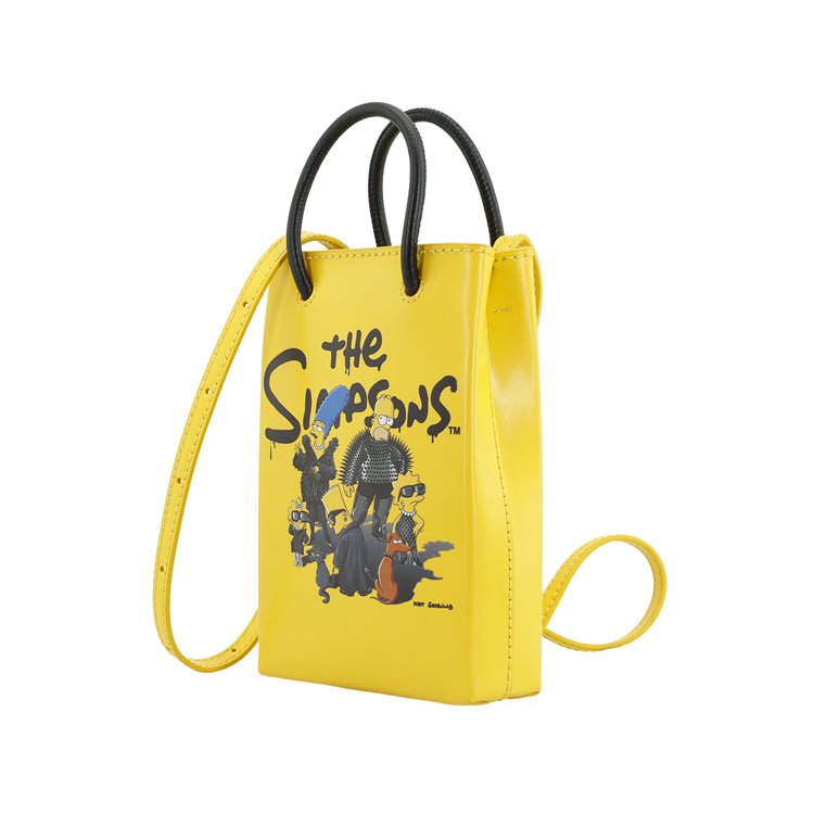 Сумка женская Balenciaga X The Simpsons, желтая