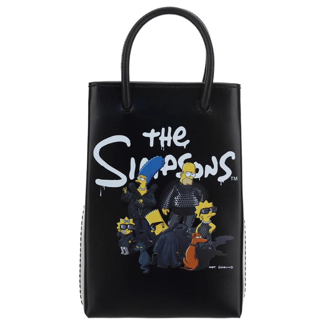 Мини-сумка Balenciaga X The Simpsons черная