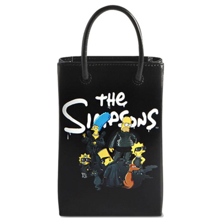 Мини-сумка Balenciaga X The Simpsons черная