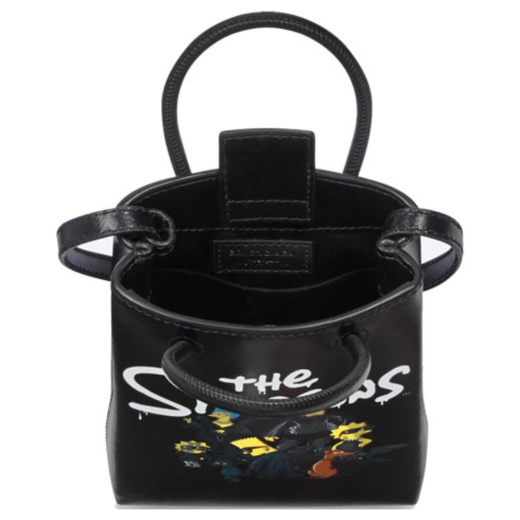 Мини-сумка Balenciaga X The Simpsons черная