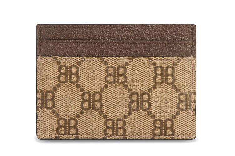 Кредитница женская GUCCI x Balenciaga The Hacker Project, brown-beige