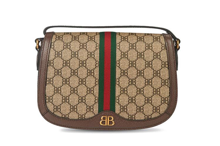 Средняя сумка женская GUCCI X Balenciaga The Hacker Project, beige-brown